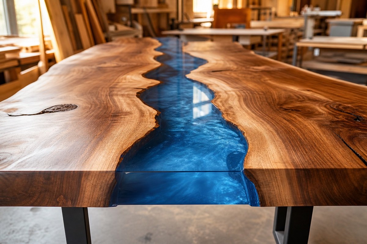 Deep pour resin for river tables