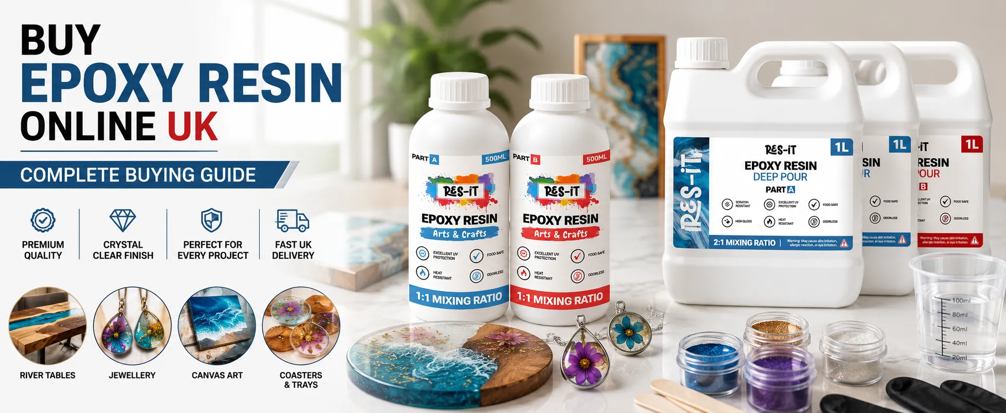 Buy Epoxy Resin Online UK | Best Resin Kits for Beginners