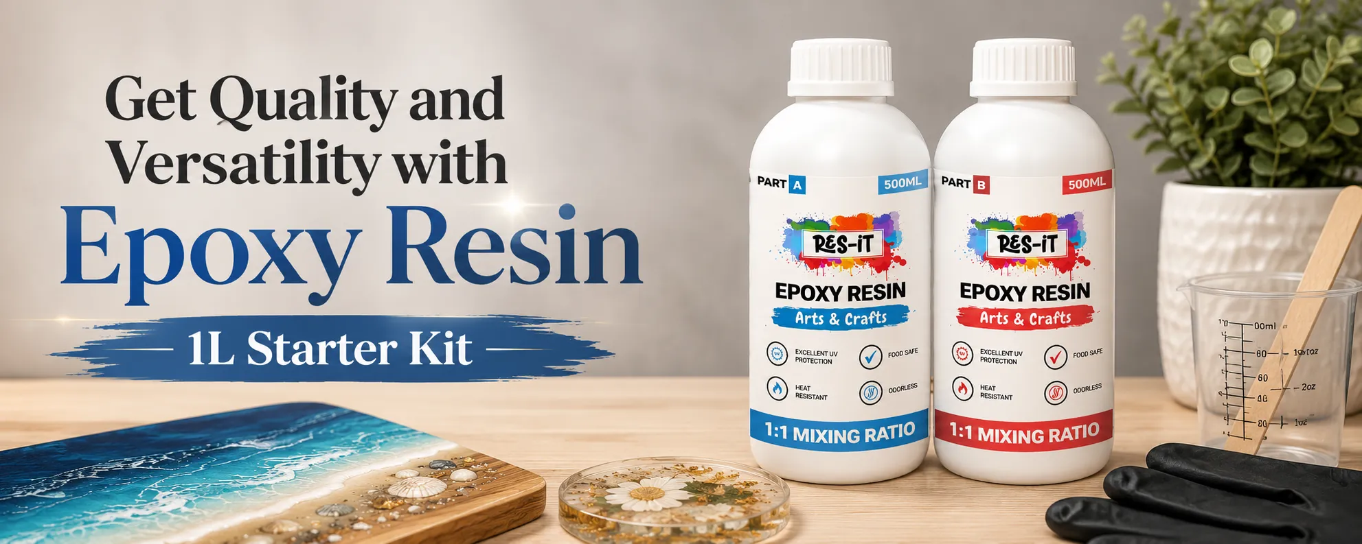 Get Quality and Versatility with Epoxy Resin 1L Starter Kit