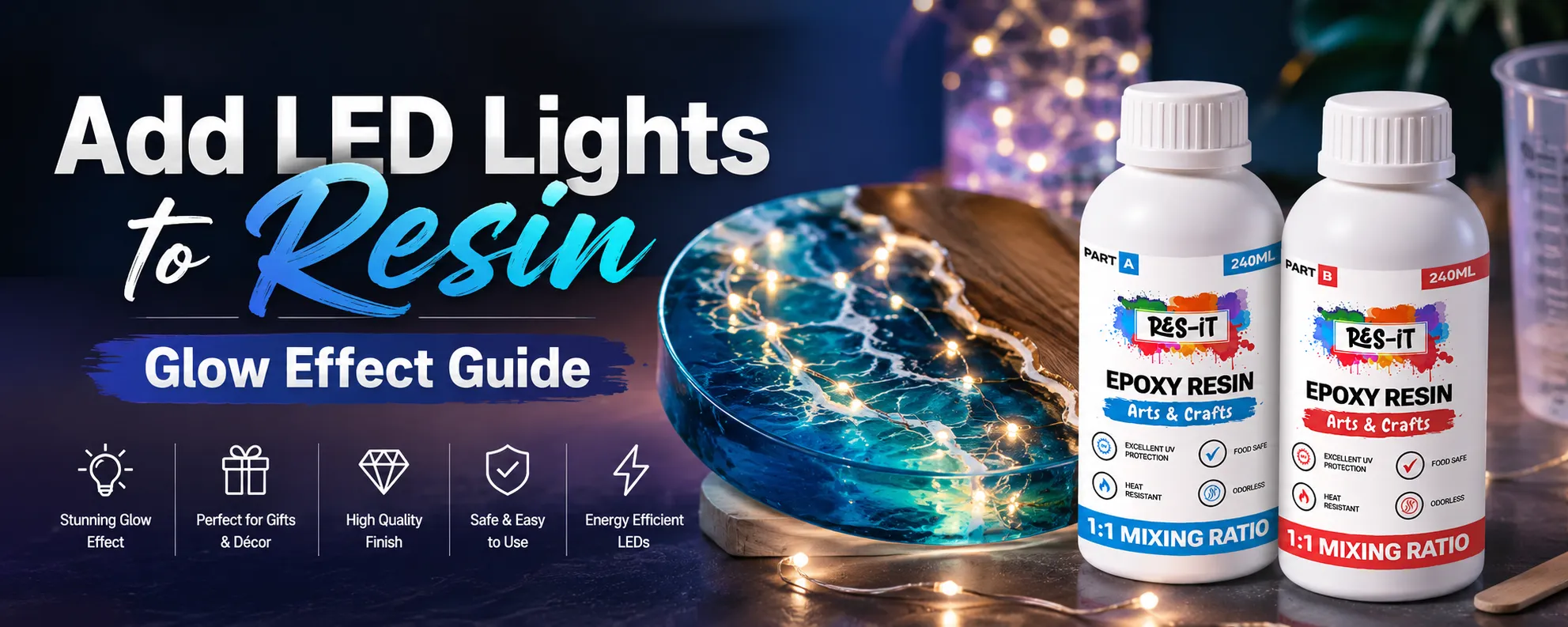 How to Add LED Lights to Resin Creations