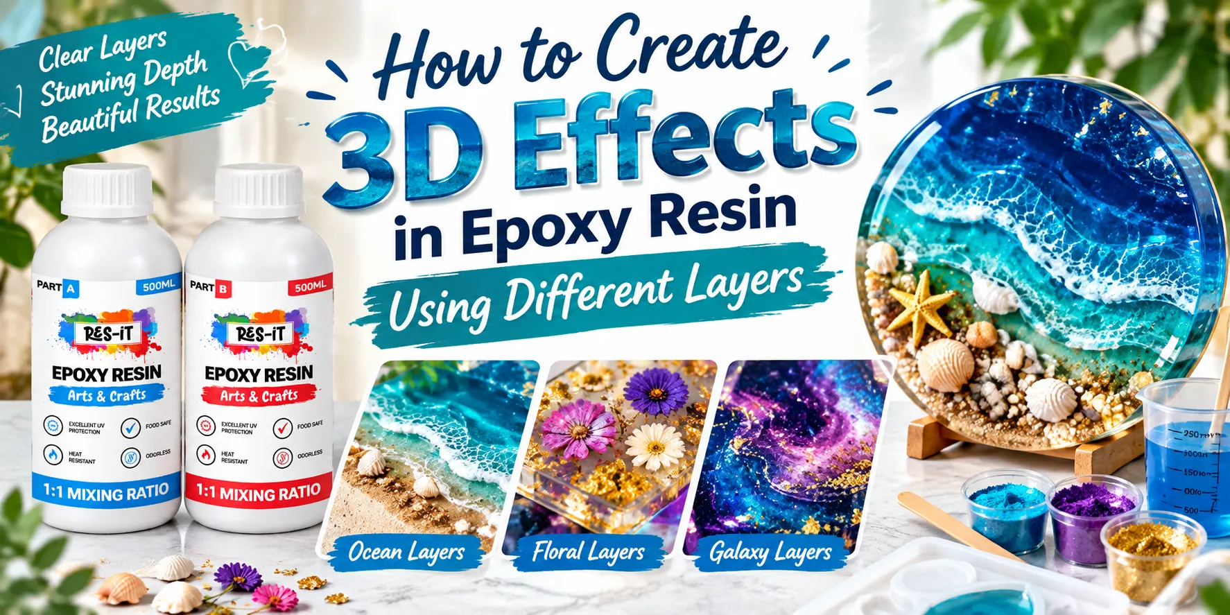 How to Create 3D Effects in Epoxy Resin Using Different Layers