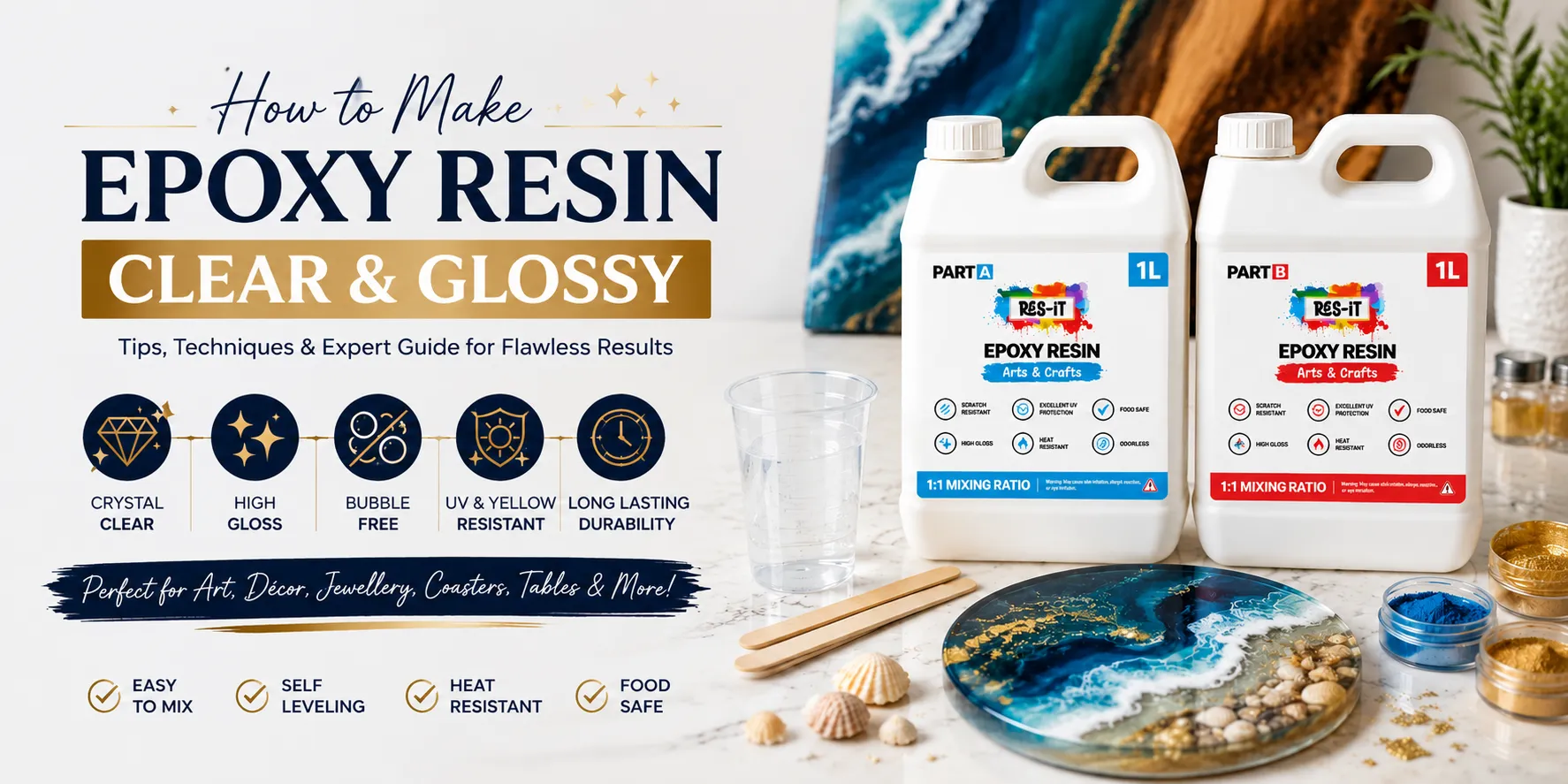 How to Make Epoxy Resin Clear and Glossy | Epoxy Res-iT