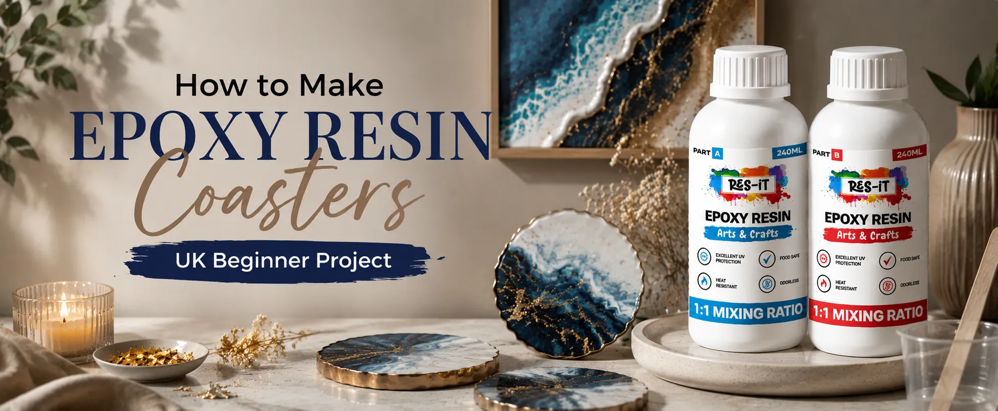 How to Make Epoxy Resin Coasters (UK Beginner Guide)