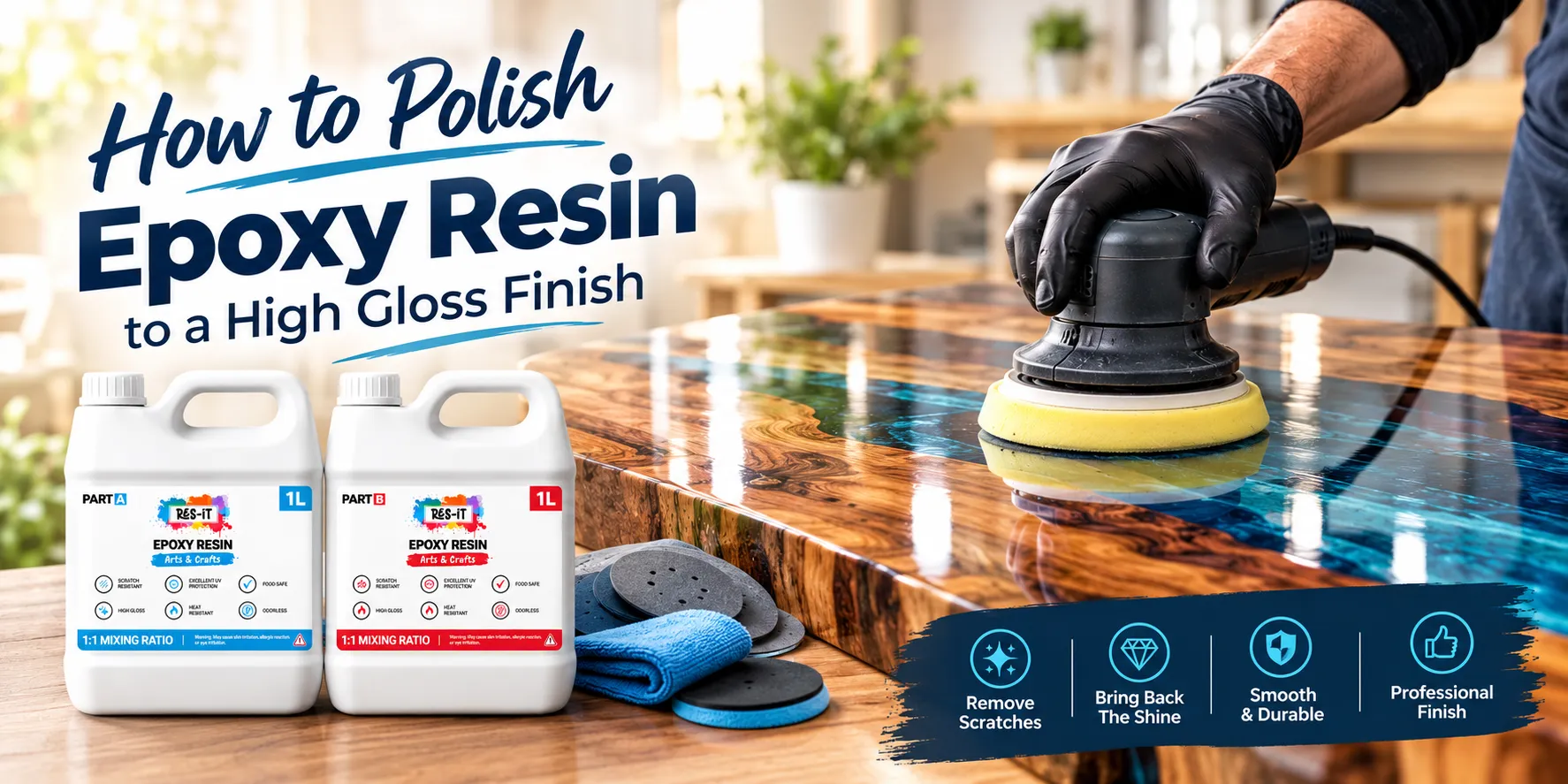 How to Polish Epoxy Resin to a High Gloss Finish