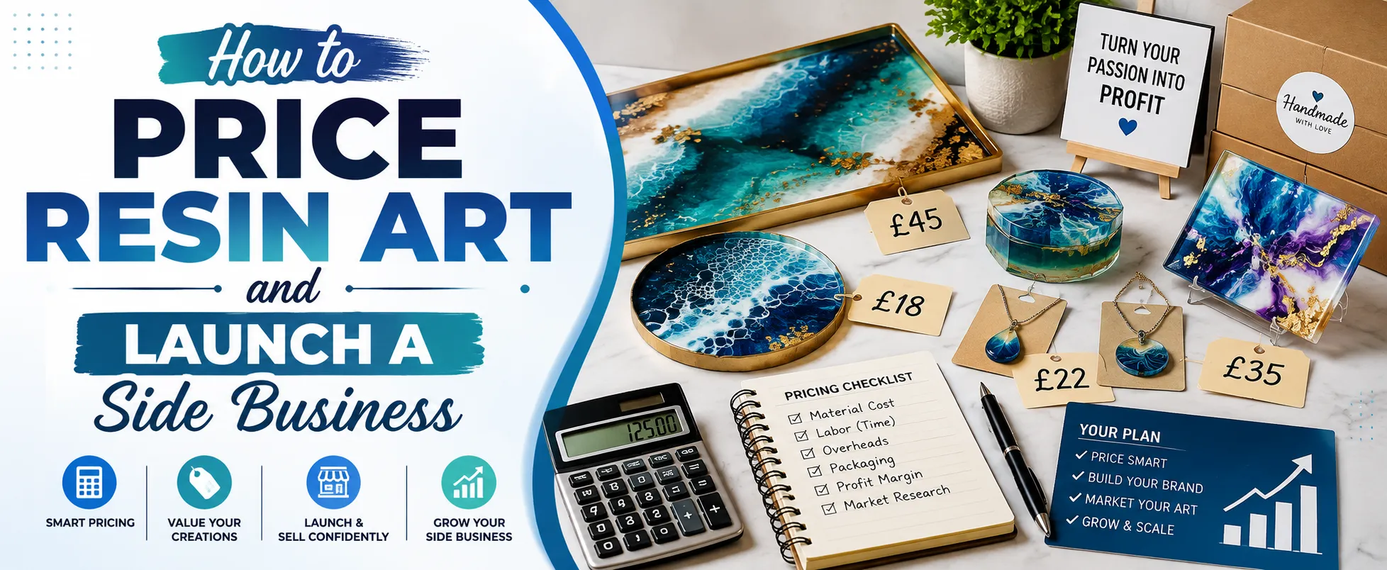 How to Price Resin Art and Launch a Side Business