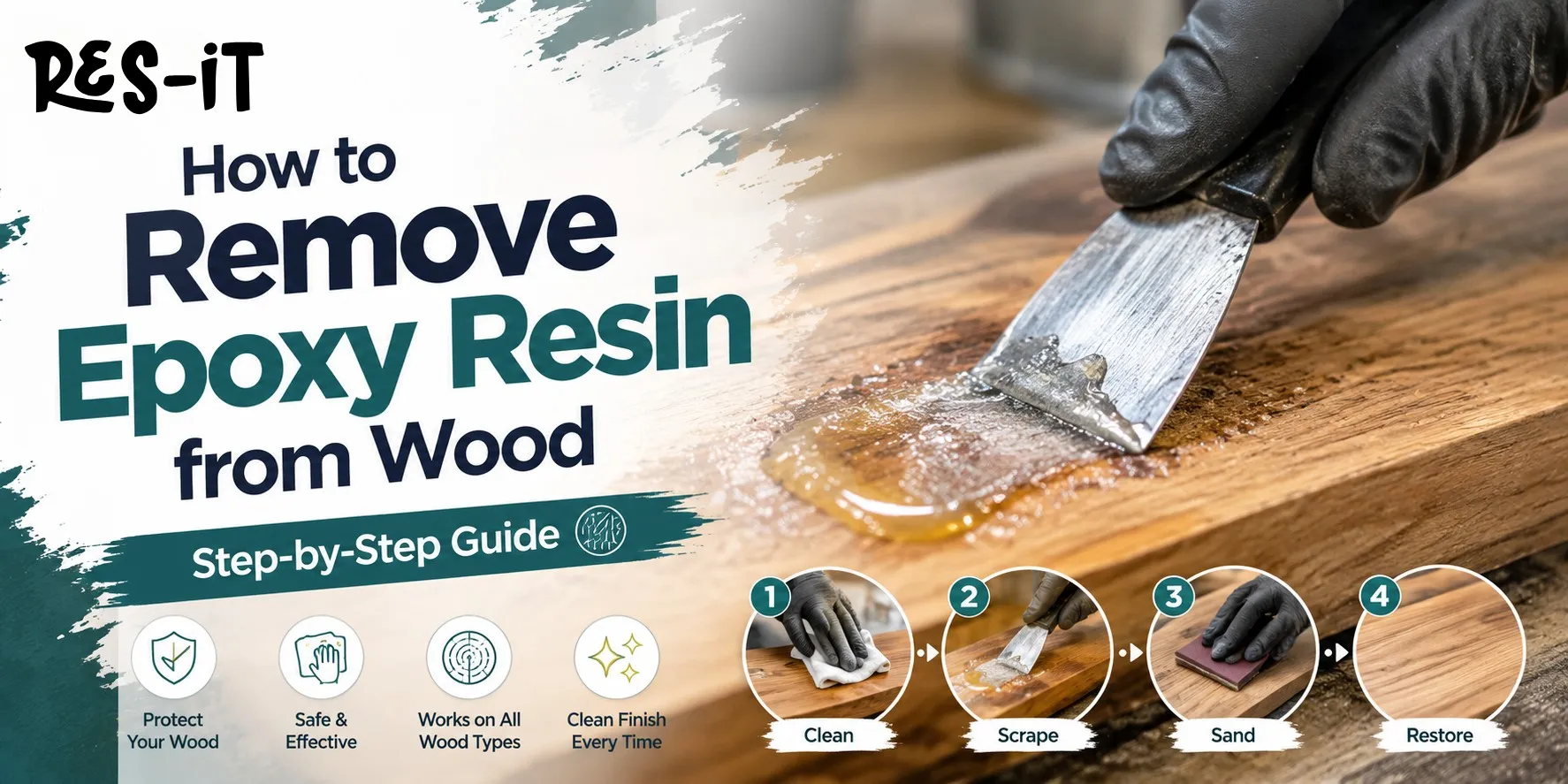 How to Remove Epoxy Resin from Wood: Safe & Easy Methods
