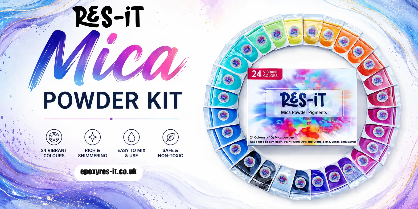 Explore the Uses of Mica Powder Kits for Resin Art