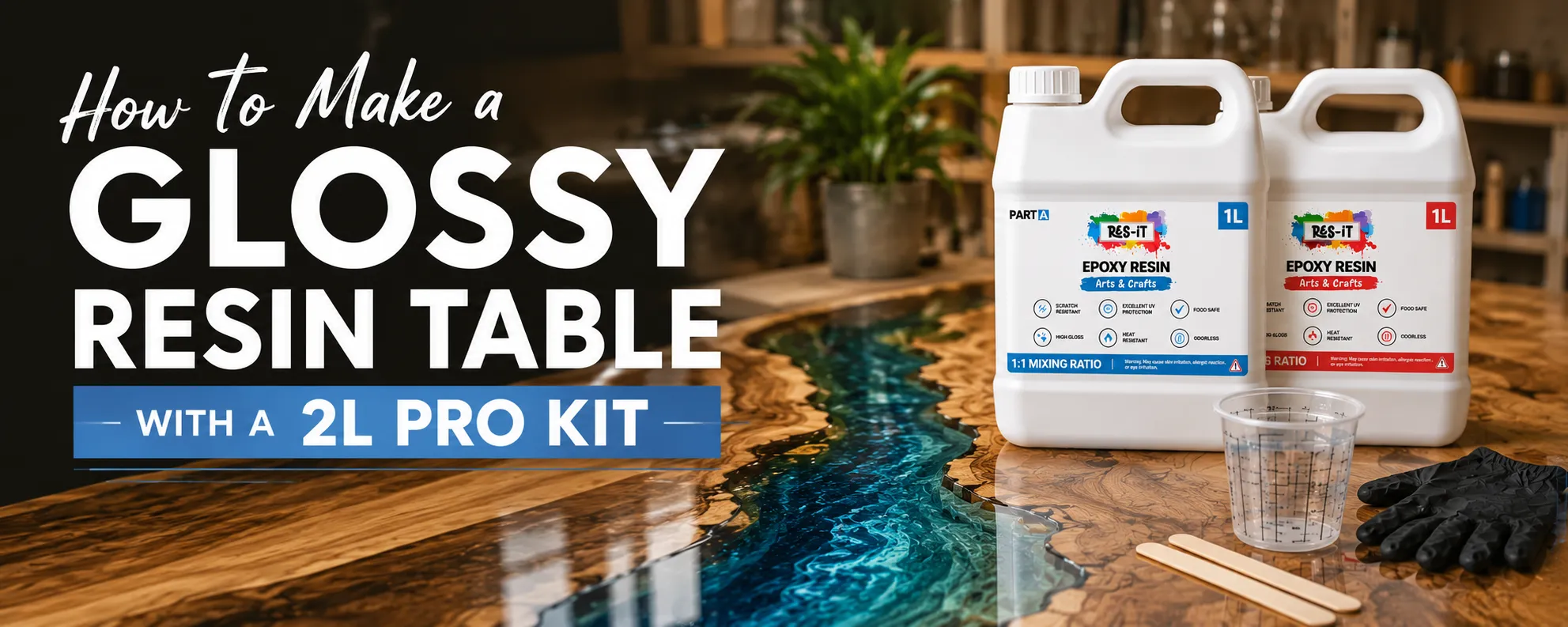 How to Make a Glossy Resin Table with a 2L Pro Kit