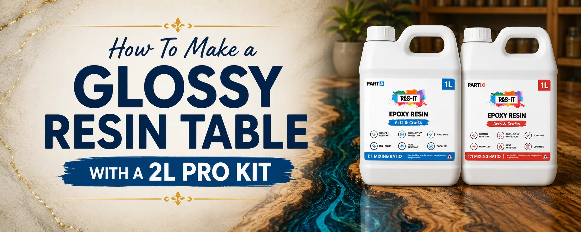 How to Make a Glossy Resin Table with a 2L Pro Kit